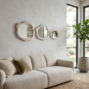ELLERYRIDGE SET OF 3 BROWN MIRRORS 24 (IN) 11