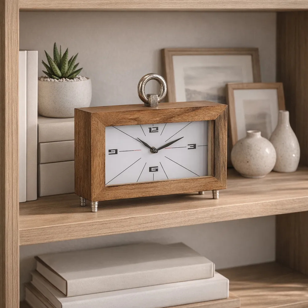 BRENDANBROOK BROWN CLOCK 10 (IN)