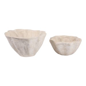 TANNERVALE SET OF 2 WHITE PLANTER 10 (IN) 5
