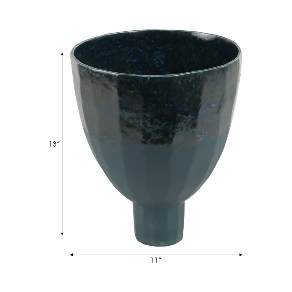 LUCASLAKE BLUE VASE 14 (IN)