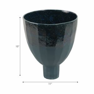 LUCASLAKE BLUE VASE 14 (IN) 9
