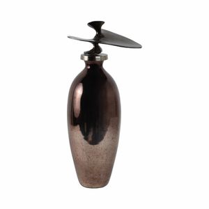 CEDARFORD BRONZE GLASS VASE 22 (IN) 1