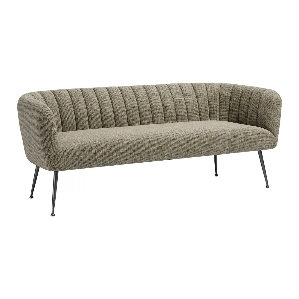 Deco Sofa Green Tweed