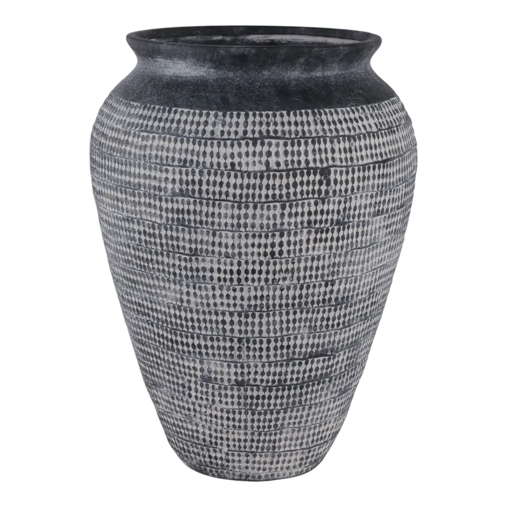 CARLINLAKE BLACK VASE 16 (IN)