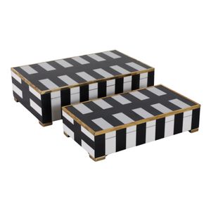 SKYERUN SET OF 2 BLACK BOXES 4 (IN) 1