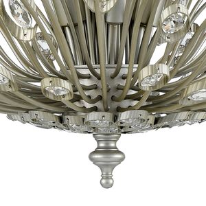 Mullica 28'' Wide 6-Light Chandelier - Aged Silver 4