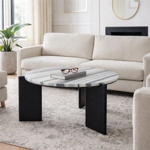 AXELVIEW BLACK COFFEE TABLE 17 (IN) 11