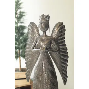 Giant Rustic Metal Christmas Angel / Small 5