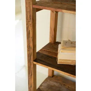 Set of 3 Recycled Wood Shelving Units 4