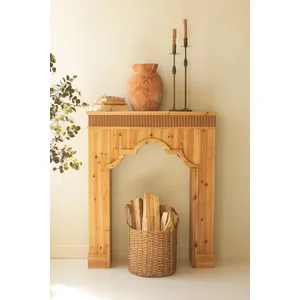 Natural Fir Wood Mantel 1