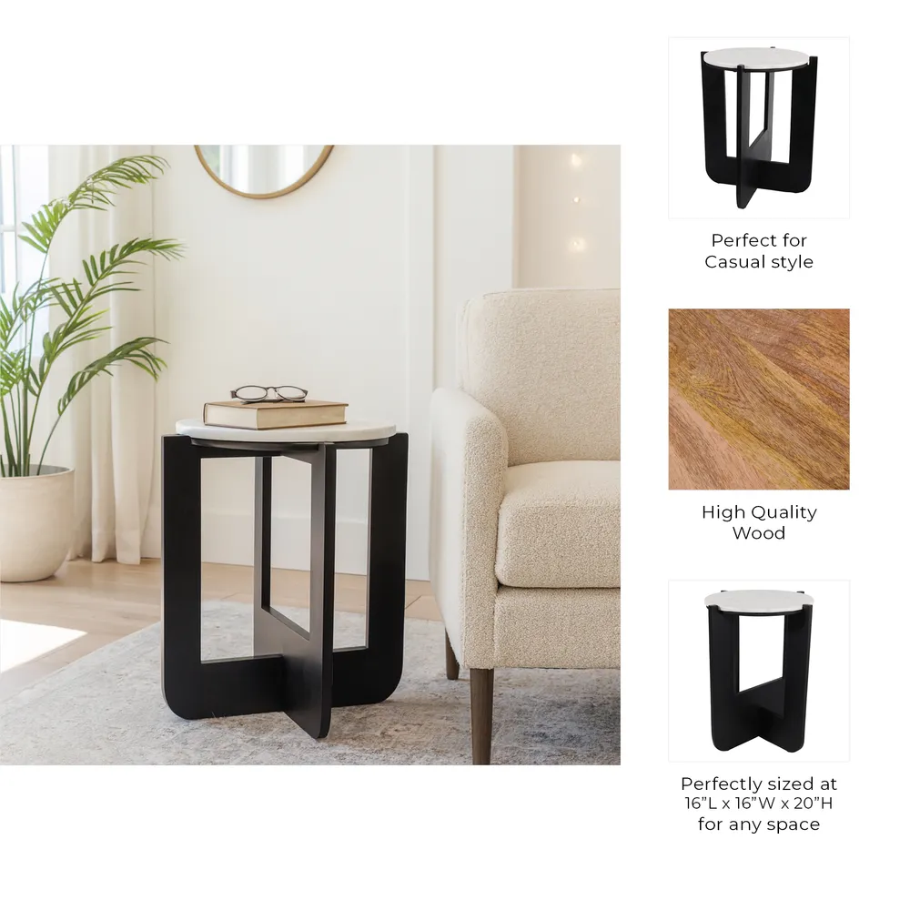 MILLERLEY WHITE TABLE 20 (IN)