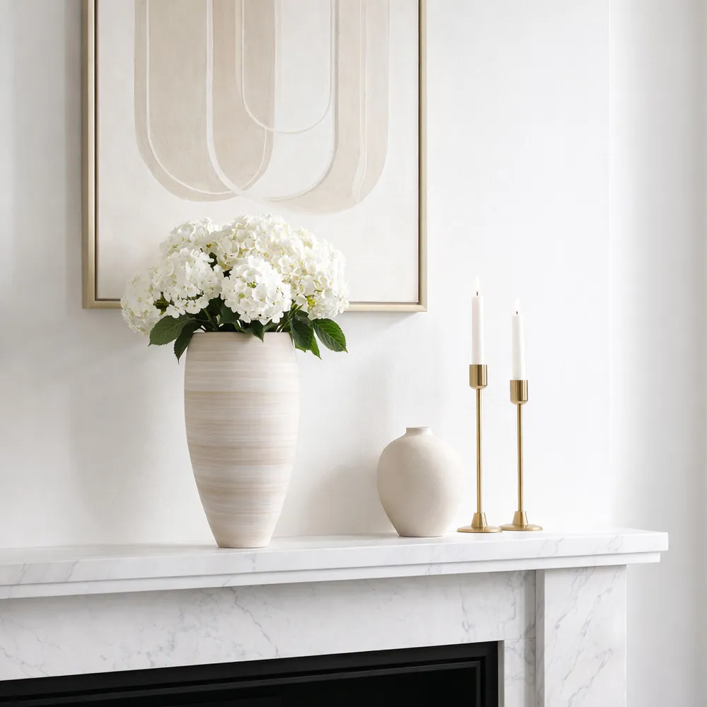 RIDLEYLAKE TAN VASE 14 (IN)