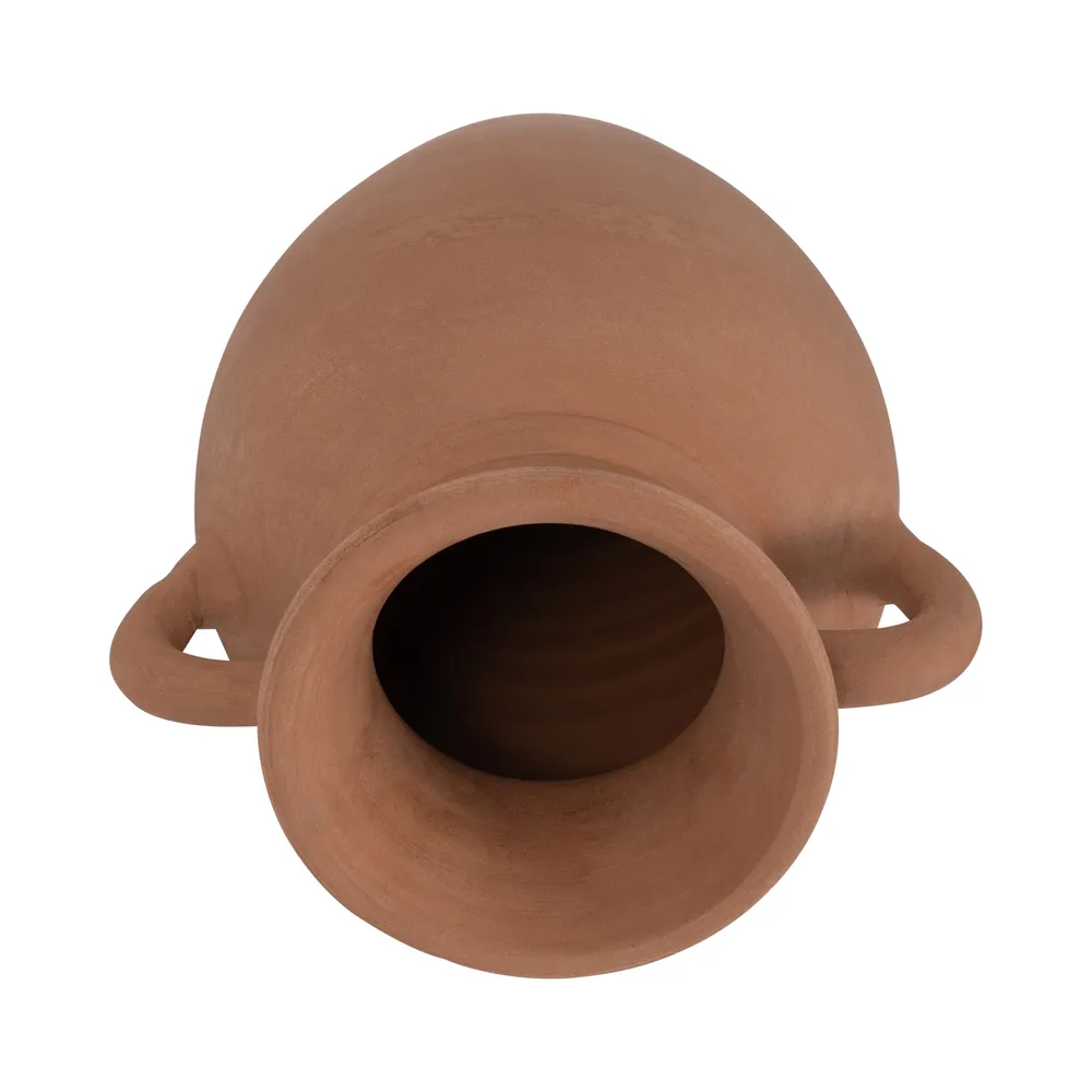 CARLINROSE BROWN VASE 10 (IN)