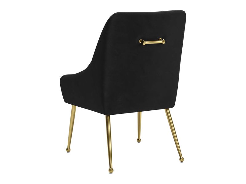 Maxine Dining Chair Black & Gold 6