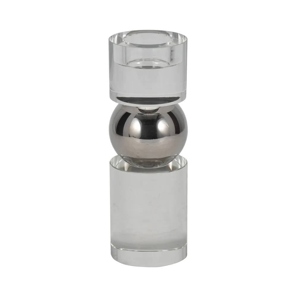 VERAFORD CLEAR CANDLESTICK 8 (IN)