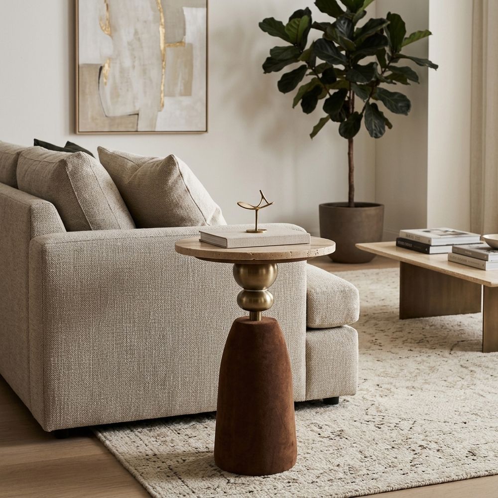 CAXTONWIND WHITE TABLE 23 (IN)