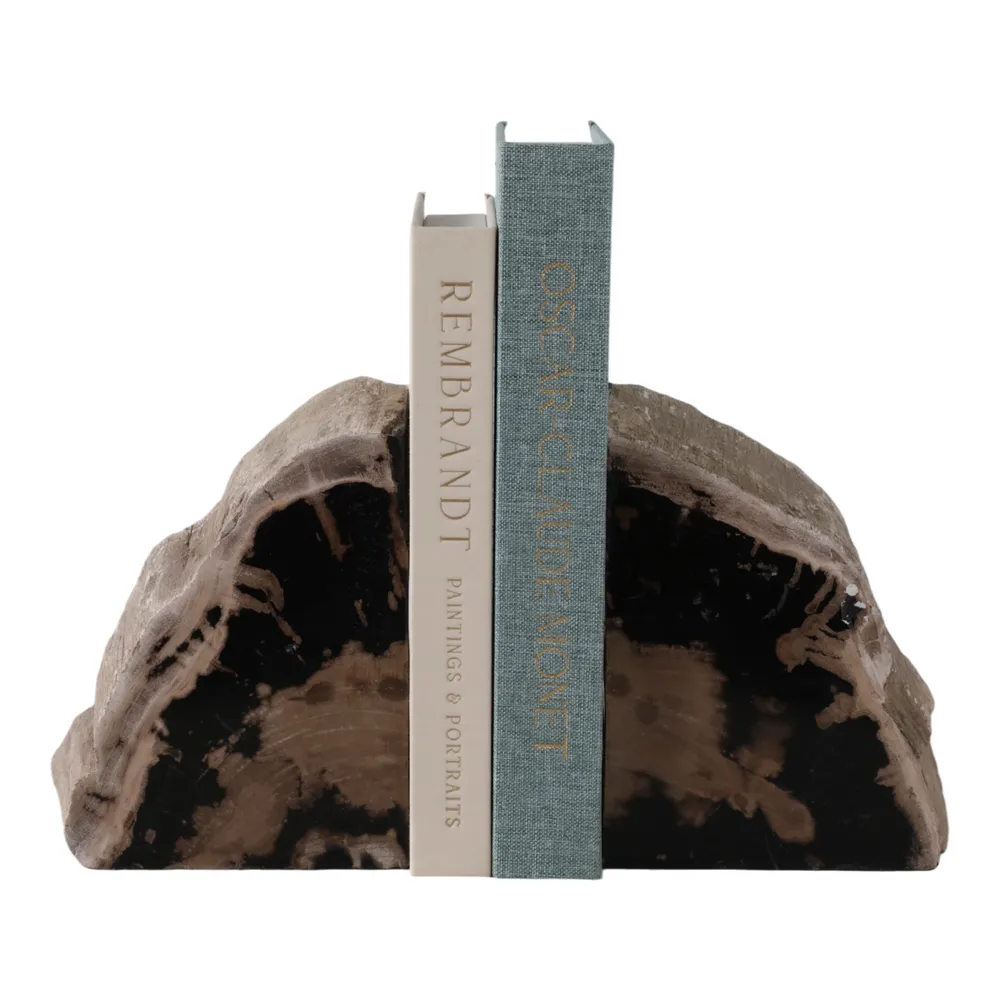 HANSONLEY SET OF 2 BLACK BOOKENDS 8 (IN)