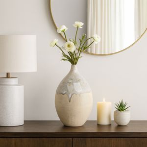 EMMETOAK CREAM VASE 18 (IN) 13
