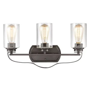 Market Square 20'' Wide 3-Light Vanity Light - Oil Rubbed Bronze 1