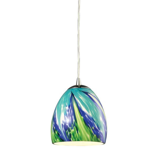 Colorwave 6'' Wide 1-Light Mini Pendant - Satin Nickel
