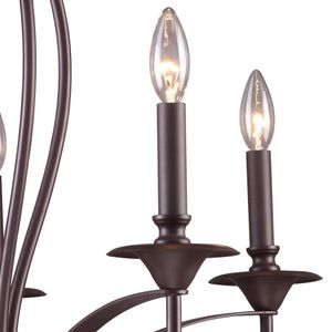 Medford 26'' Wide 5-Light Chandelier - Oiled Bronze 4
