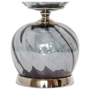 LINDENRUN GRAY GLASS VASE 25 (IN) 3