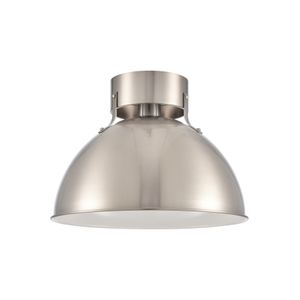 Zayne 12'' Wide 1-Light Semi Flush - Brushed Nickel 2