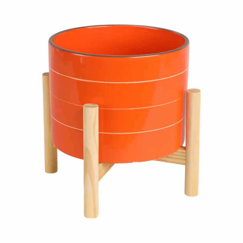 PEYTONFORD ORANGE PLANTER 9 (IN)