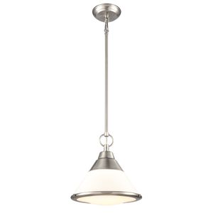 Sven 12'' Wide 1-Light Mini Pendant - Satin Nickel 1