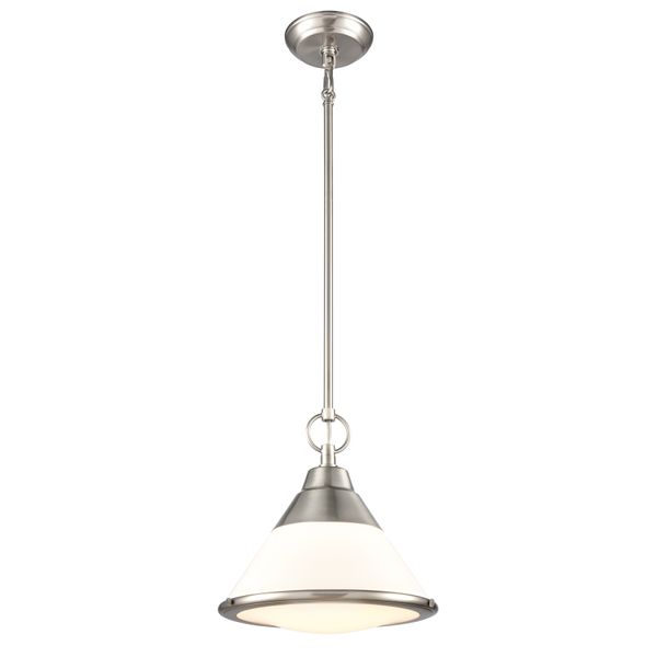 Sven 12'' Wide 1-Light Mini Pendant - Satin Nickel