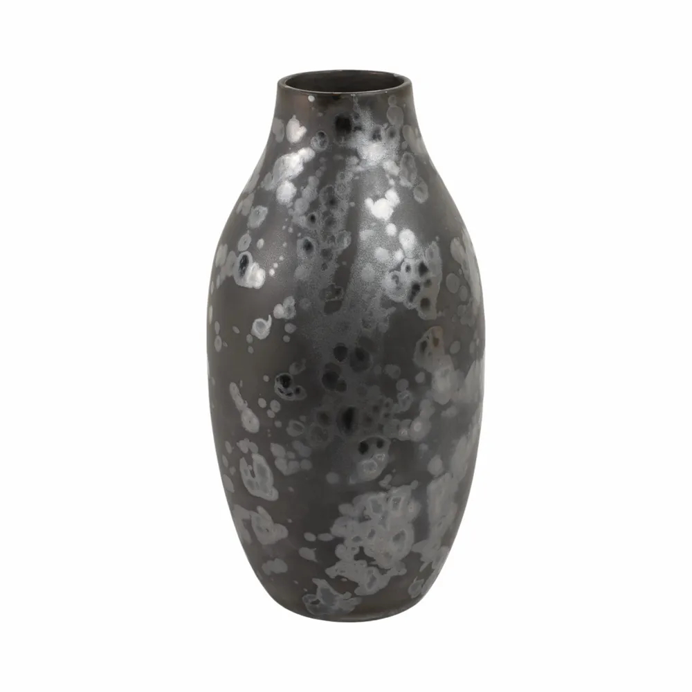 BURGESSLEY BLACK VASE 14 (IN)