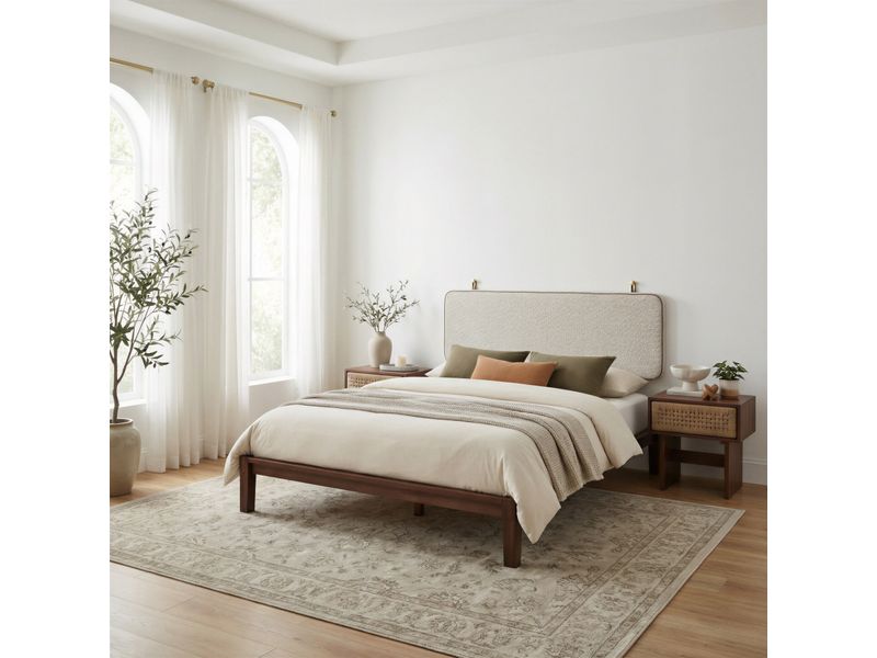 Amaria Nightstand Natural & Walnut 13