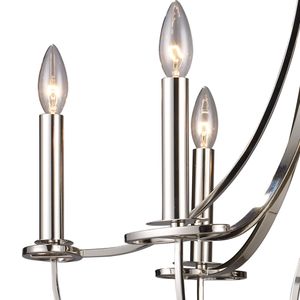Dione 25'' Wide 6-Light Chandelier - Polished Nickel 2