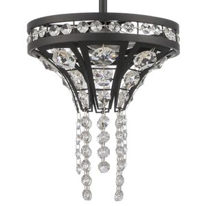 Fantania 8'' Wide 2-Light Mini Pendant - Matte Black 3