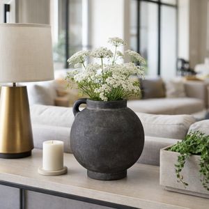 CORBINFORD BLACK VASE 10 (IN) 2