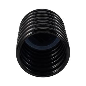 HUTTONSIDE BLACK GLASS VASE 9 (IN) 6