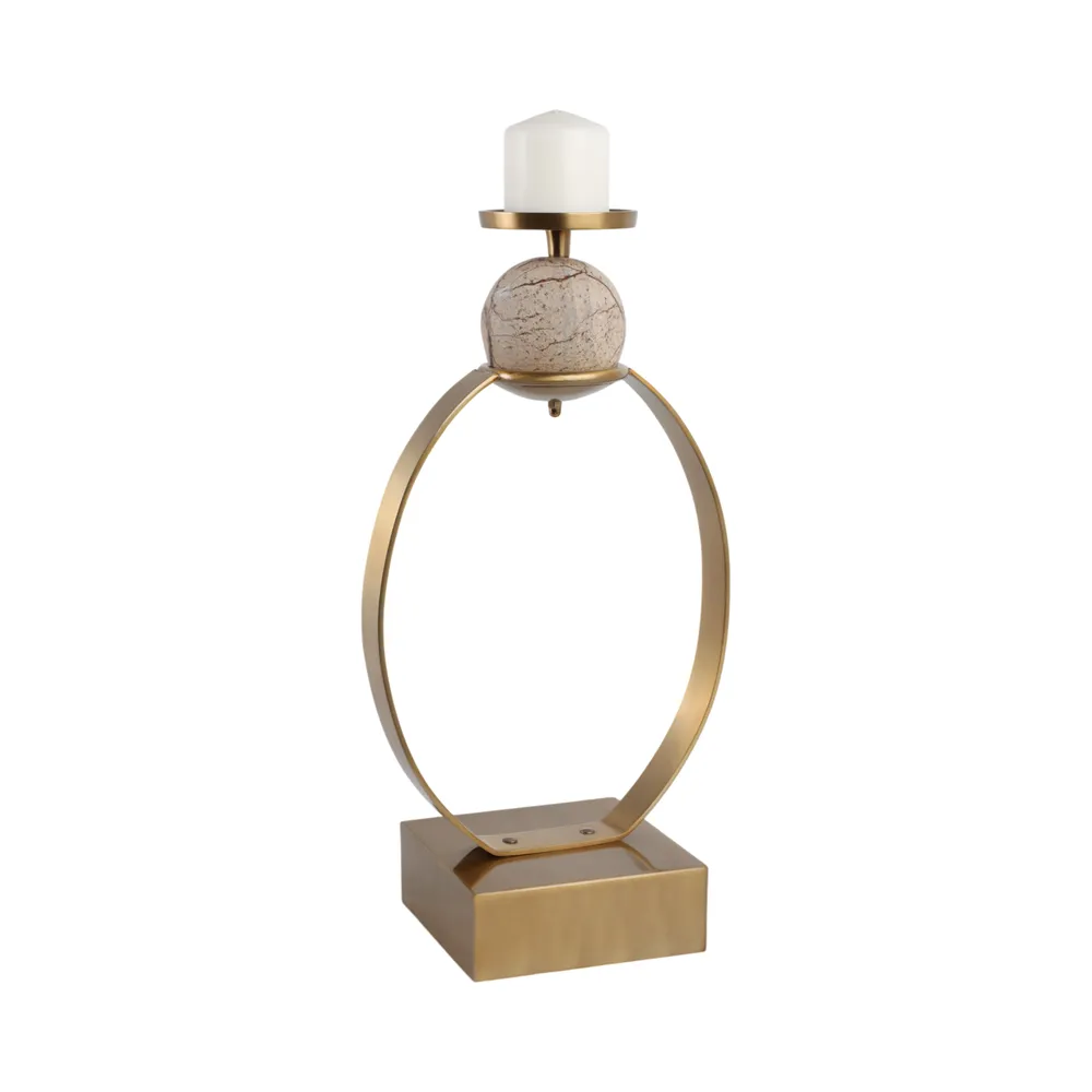 GRAYDONDALE GOLD CANDLE HOLDER 21 (IN)
