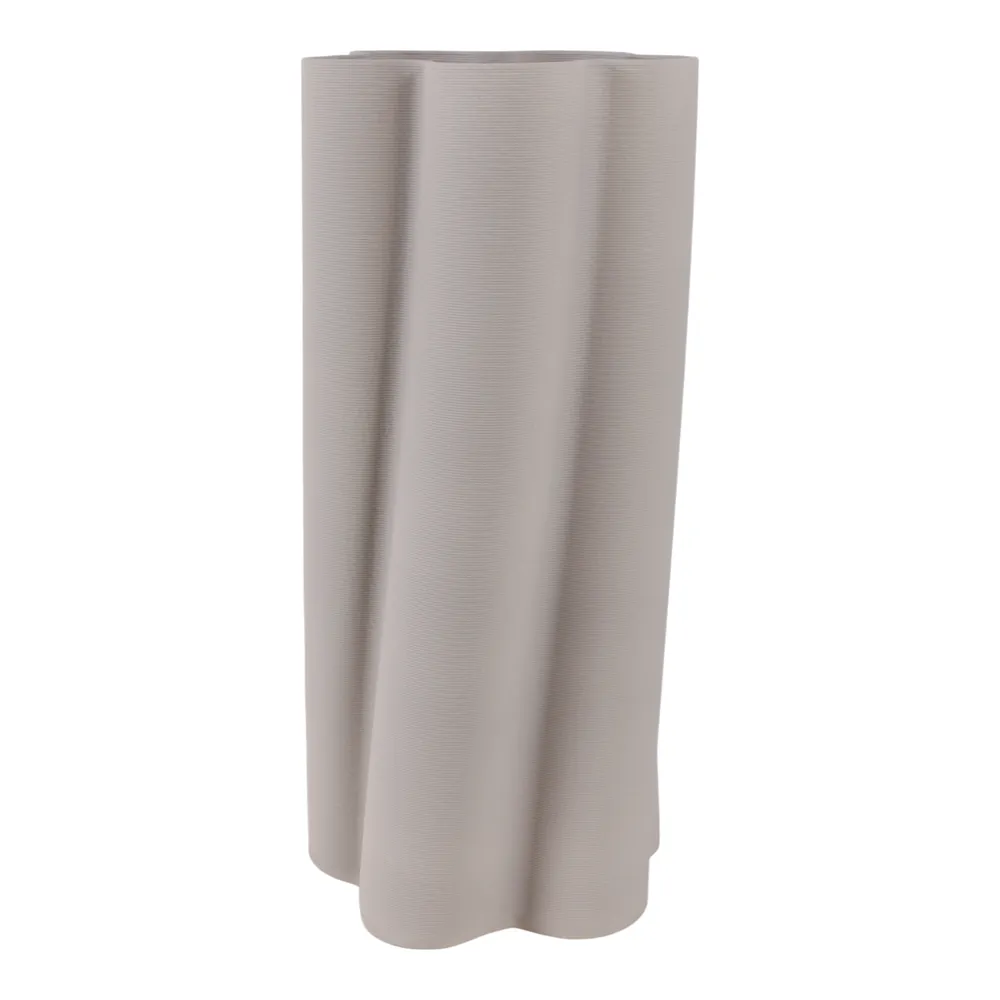 HOPEBEACH GRAY VASE 18 (IN)