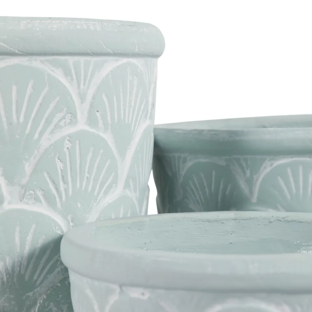 ROLANDGATE SET OF 3 BLUE PLANTER 9 (IN)