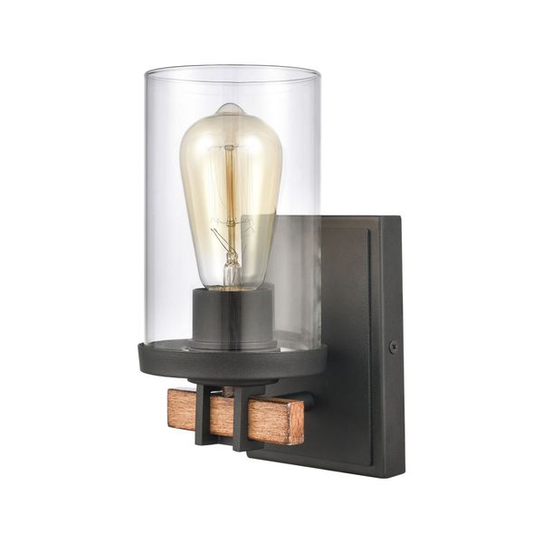 Holdfast 9'' High 1-Light Sconce - Charcoal