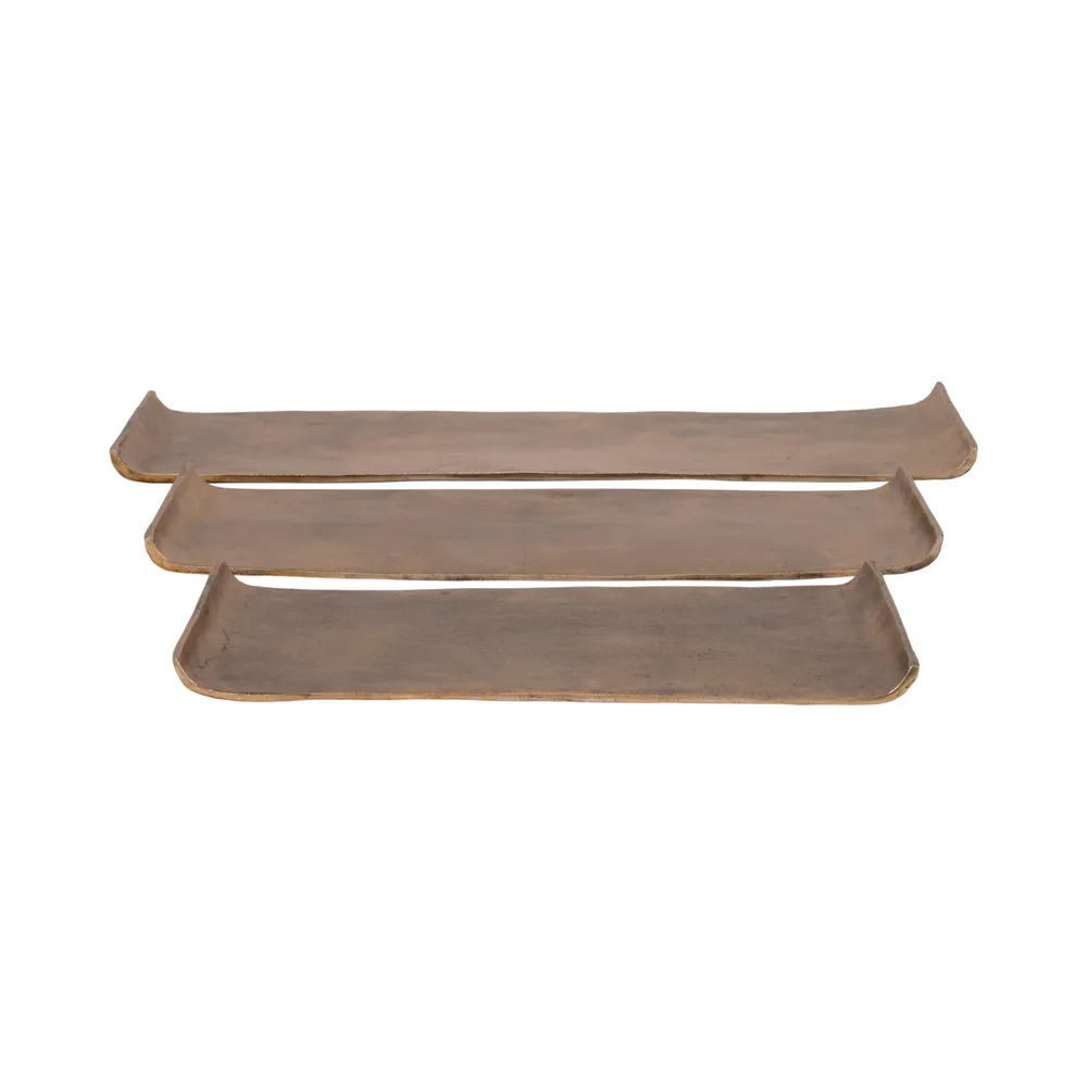 NELSONBURN SET OF 3 GOLD TRAY 1 (IN)