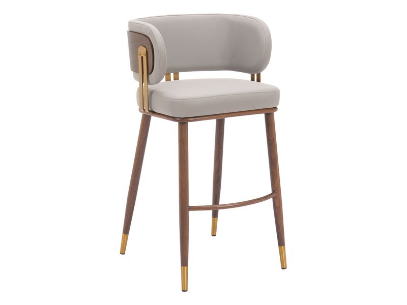 Brew Barstool Beige & Walnut 7