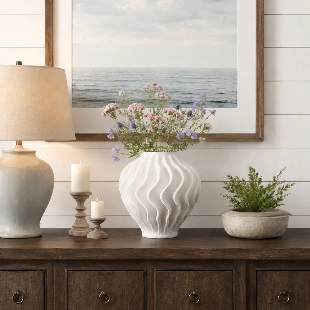 RAETON IVORY VASE 14 (IN)