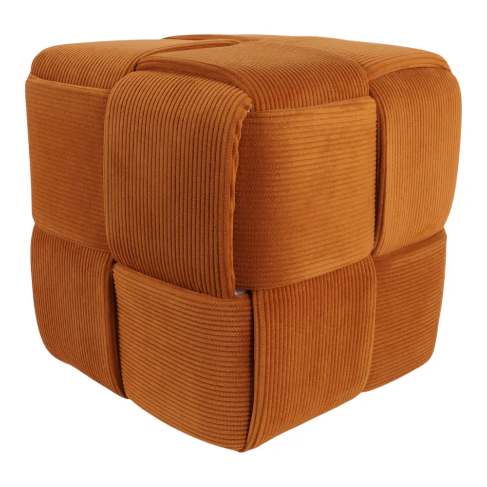 COREYBEACH BROWN OTTOMAN 15 (IN)