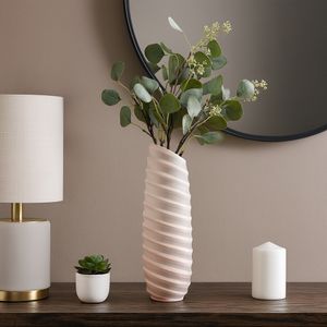 SAMSONWICK IVORY GLASS VASE 16 (IN) 12