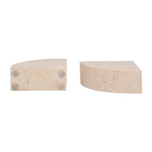 GRAHAMBROOK SET OF 2 TAN BOOKENDS 6 (IN) 8