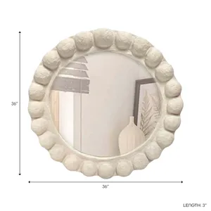 BREEMOOR IVORY MIRROR 36 (IN) 8