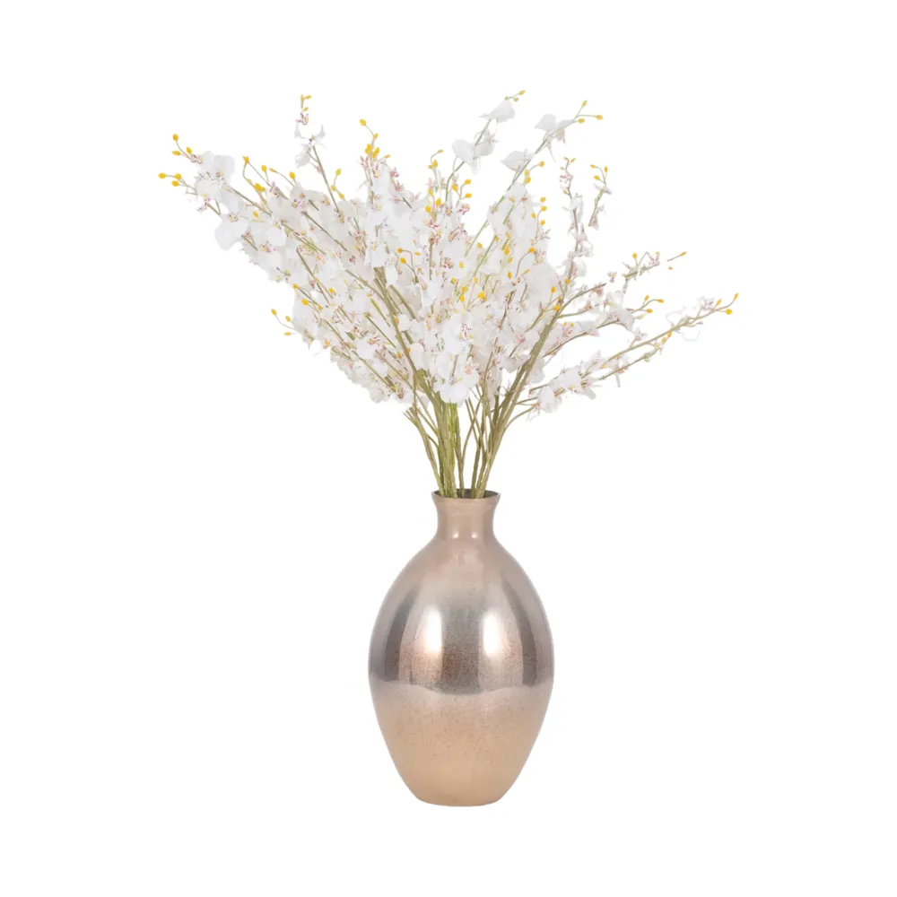 ELMONTDALE GOLD GLASS VASE 15 (IN)