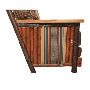 Hickory Log  Shenandoah Sofa - Customer Fabric - Seat:  Fabric TBD;   Backrest:  Fabric TBD 7