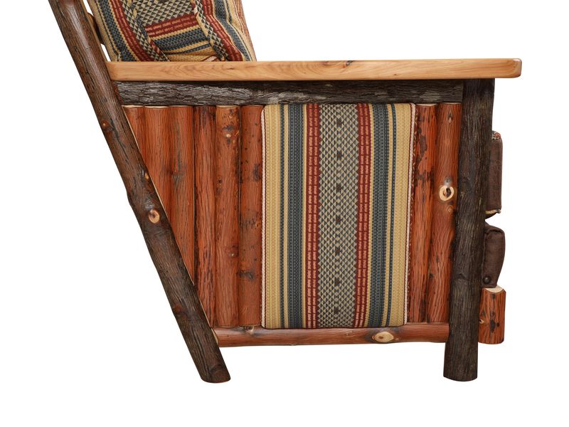 Hickory Log  Shenandoah Sofa - Customer Fabric - Seat:  Fabric TBD;   Backrest:  Fabric TBD 7